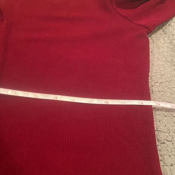 Chico’s Design Burgundy Snap Cardigan Size Medium 8 Chico’s Size 1 - Picture 9 of 9